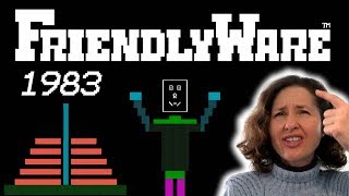 Mum Tries Out Friendlyware (1983) on PCDOS 2.0 (1983)