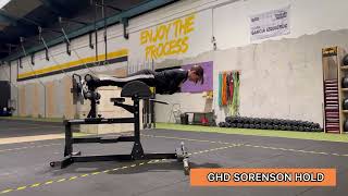 Sorenson Hold (prone ghd hold)