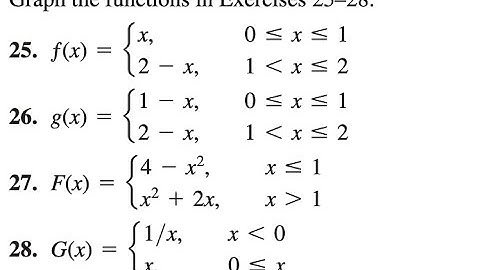 Graph the functions in G(x)= 1/x , x ＜ 0 . x 0≤x