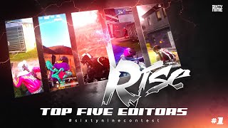 TOP 5 EDITORS #1 FIVE BEST EDITED PUBG MONTAGE !! 🔥🔥🔥 #sixtyninecontest