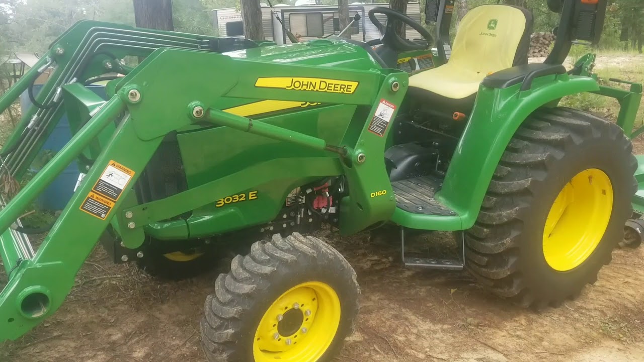 John Deere 3032E quick look YouTube