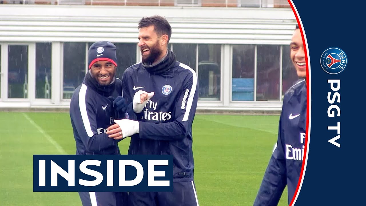 football score TRAINING SESSION - ENTRAINEMENT Blaise Matuidi Edinson Cavani David Luiz Angel Di Maria