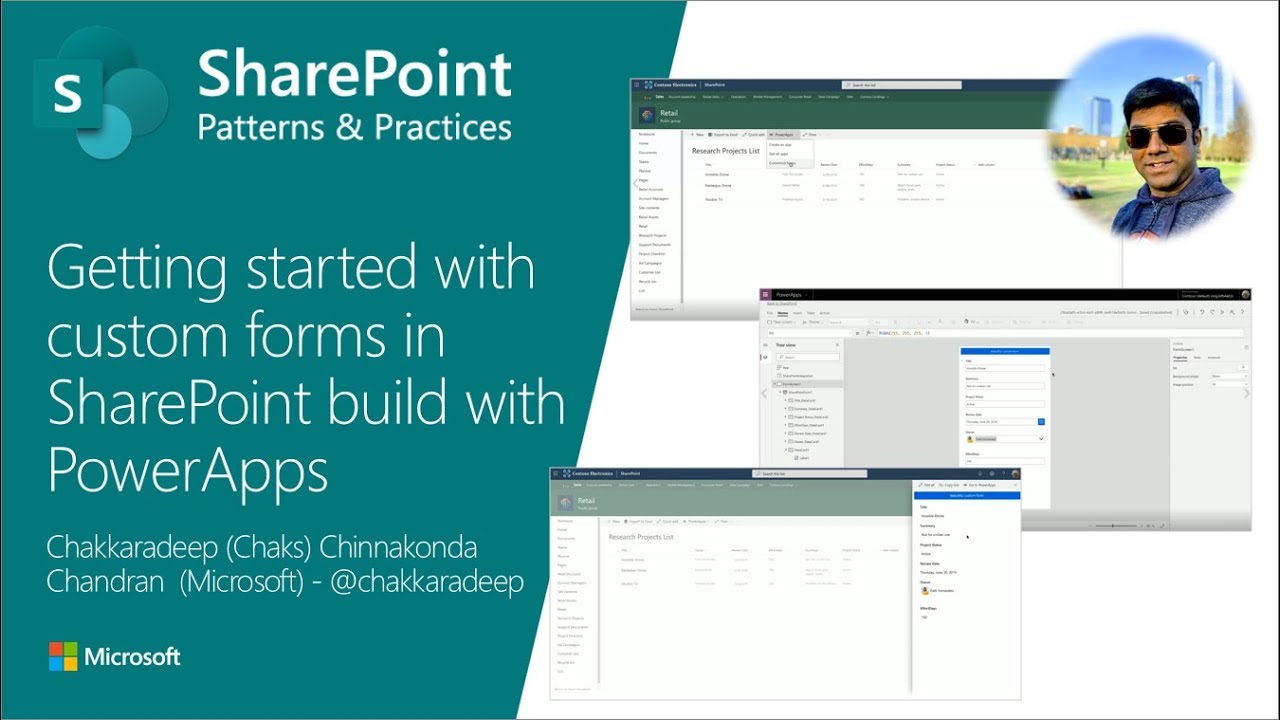Community Call Demo - Getting started with custom forms in SharePoint build with PowerApps - YouTube