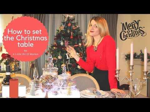 Πως να στήσετε το Χριστουγεννιάτικο τραπέζι/ How to set the Christmas table