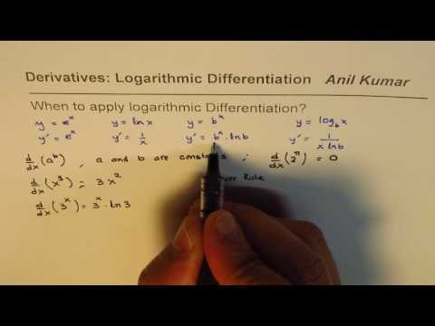 Video: Hvornår skal man lave logaritmisk differentiering?