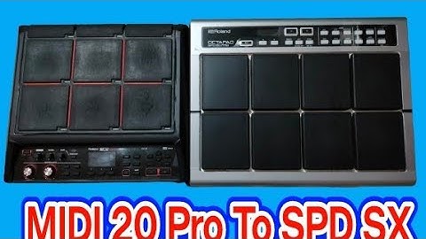 Roland SPD 20 Pro MiDi to SPD SX
