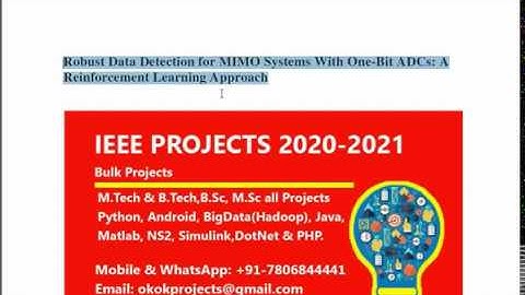Robust Data Detection for MIMO Systems With One Bit ADCs A Reinforcement Learning Approach