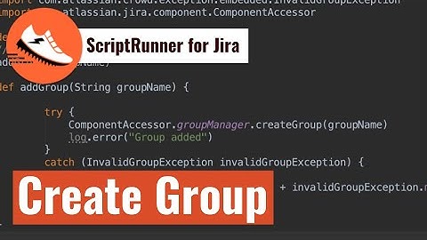 ScriptRunner for Jira - Create a group