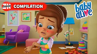 Charlie's Got Chicken Pox! | Baby Alive | Episode Compilation | ZeeKay Junior