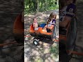 Blast from the past! My husband built the kids a barrel train!