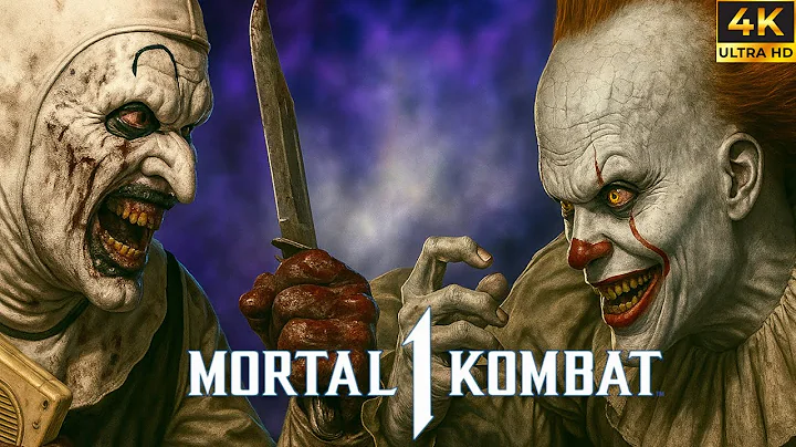 Art The Clown Vs Pennywise Hard Fight | Mortal Kombat 1