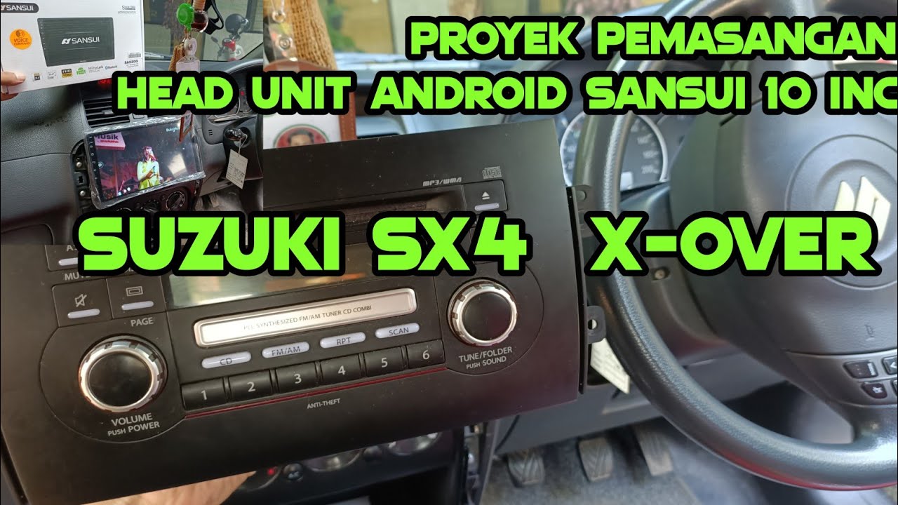 How to Install a 10-inch SANSUI Android Head Unit in a Suzuki SX4 #dashboardremoval #tutorial #he...