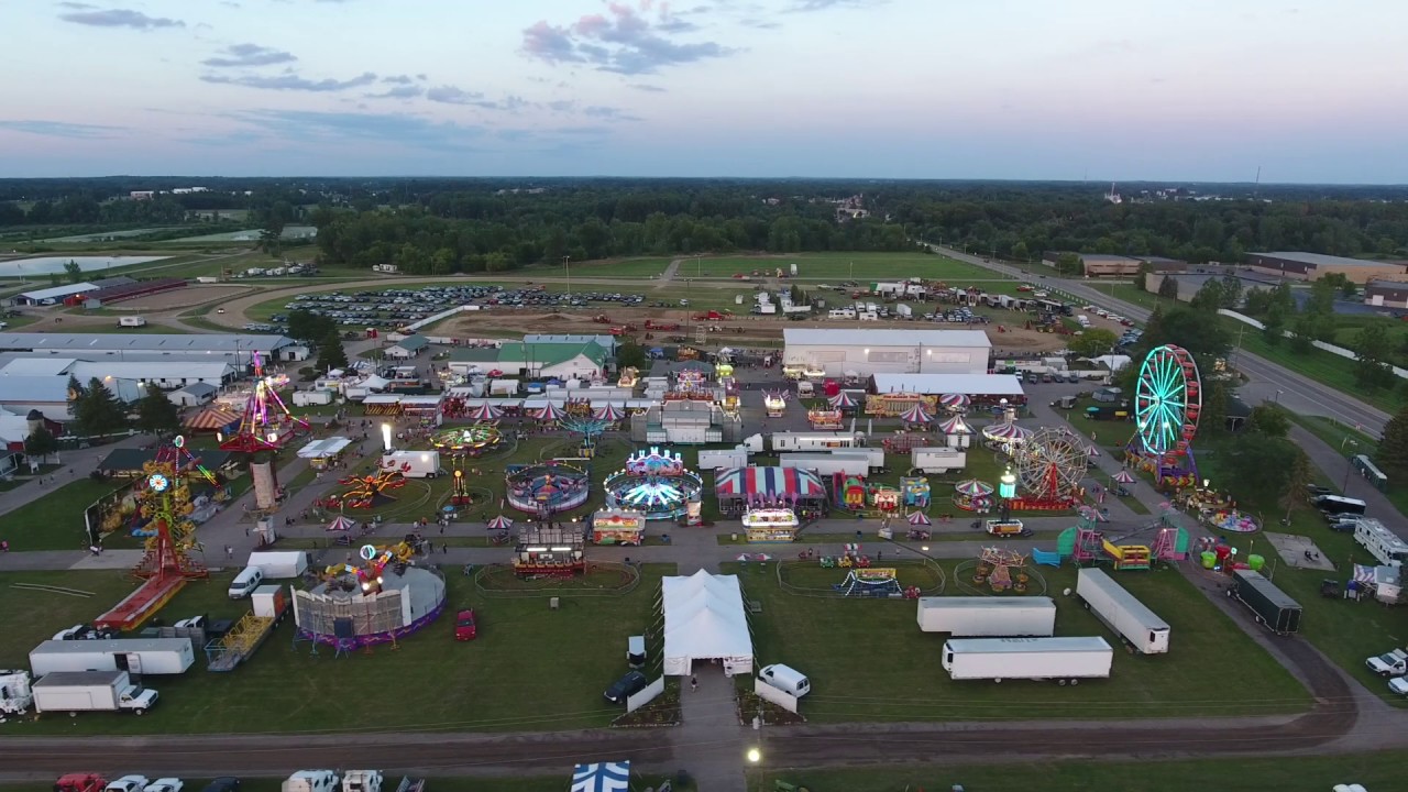 The Fowlerville Fair from the skies YouTube