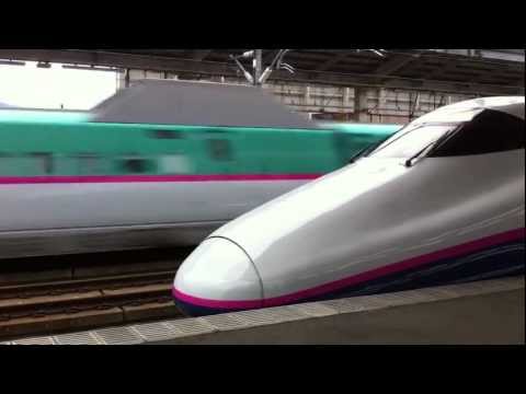 はやて・こまち20号 E5系U9編成+E3系R19編成・はやぶさ575号 E5系U11編成 通過