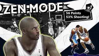 MICHAEL JORDAN ZEN MODE (56 POINTS IN 53% SHOOTING) [NBA 2K14 ASSOCIATION MODE]    #elDizZy2K