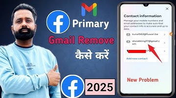 How to Change/Remove Primary Email in Facebook | How to delete primary email from Facebook 2025