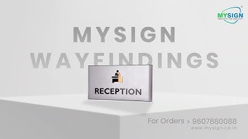 Wayfinding signs | Mysign modular signs | www.mysign.co.in