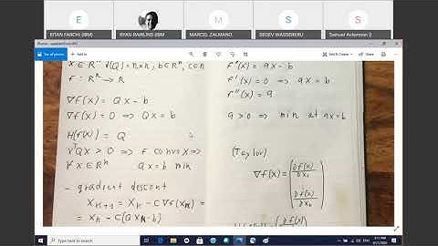 optimization - quadratic form