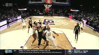 Angel Reese INTENTIONAL Foul After TAKING DOWN Frank, Kim Mulkey Yells FLOP. #7 LSU Tigers vs Mizzou