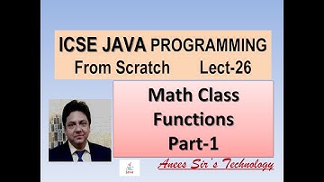 Java Math Class Library Function | Part-1 | Easily