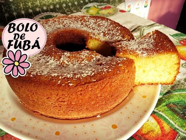 Bolo de fubá sem farinha de trigo