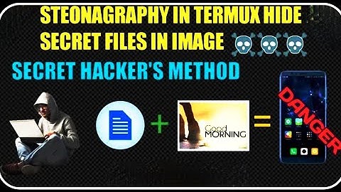 How to hide any file inside any image || Stenography in Termux || Easy method || #StayHome