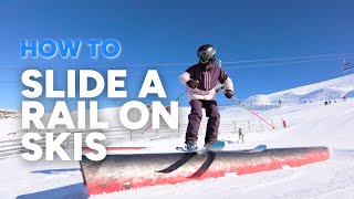 HOW TO SLIDE A RAIL ON SKIS | 5 step progression for intermediate skiers