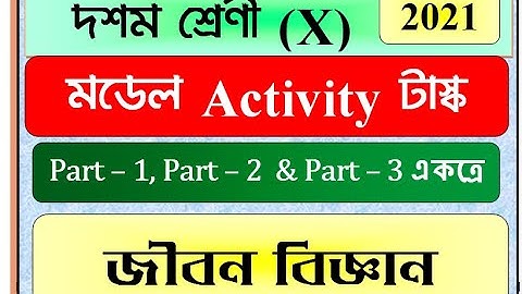 Model Activity Task class10 Life Science part 1,2,3/Class X Life Science Activity task 2021part1,2,3