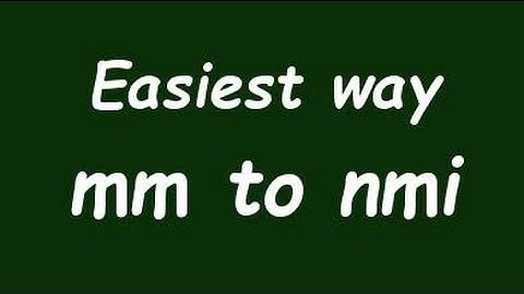 Convert Milimeter to Nautical Mile (mm to nmi) - Formula, Example, Convertion Factor