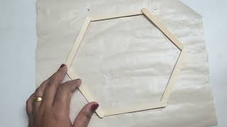 wall hanging using popsicle | Ice cream stick Craft |  Easy Craft Ideas using ice cream stick