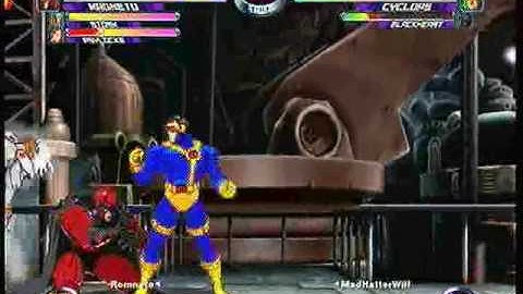 MvC2 Online (360): Brett (MSP) vs Mad Hatter (Sent/BH/Cyke) 3 .:2.5.10:.