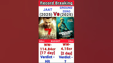 Jaat Vs Ground Zero Box Office Collection | Jaat 17th day collection #shorts