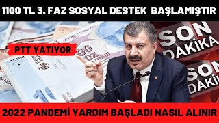 1100 Sosyal Yardim. 2022 Üç Faz Ödemeleri̇ . Yeni̇ Başvuru