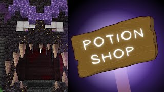CHECK OUT THOSE TEETH | Building a Minecraft Potion Shop #minecraft #gaming