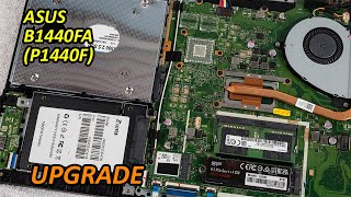 Upgrade LaptopAsus B1440FA (P1440F) | Install SSD in M.2, RAM Memory and 2.5 HDD/SSD + Caddy