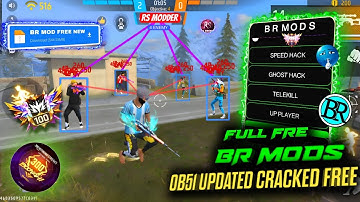 ⚡Free Fire OB51 AIM kill mod menu free☠️new rank season FF hack🔥BR MOD,HAXX-CKER PRO V11, HG CHEAT⚔️