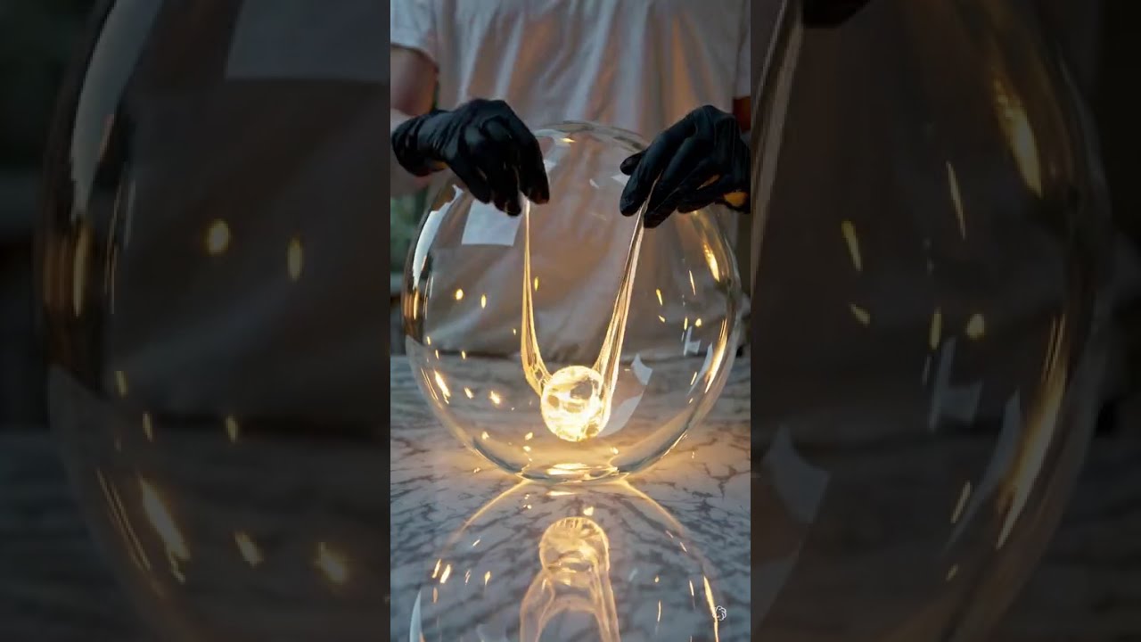 Unveiling The Luminous Sphere Hypnotic Photorealistic Video ASMR