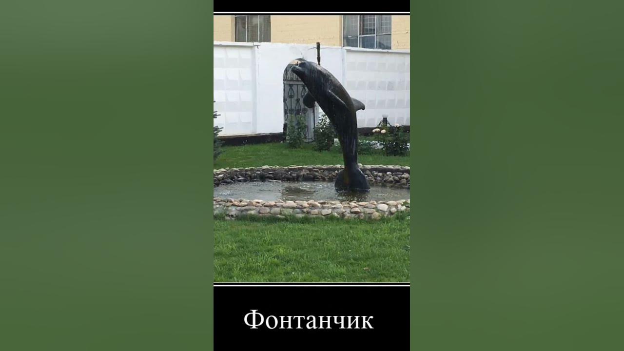 фонтанчик с чёрным дельфином - YouTube