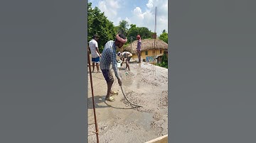 How to Operate Vibrator Machine on Slab Concrete | Slab Concrete Vibrating Process ||#slabconcrete