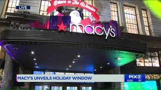 Watch as Macy`s unveils their holiday windows