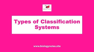 Types of Classification Systems | Biology Notes