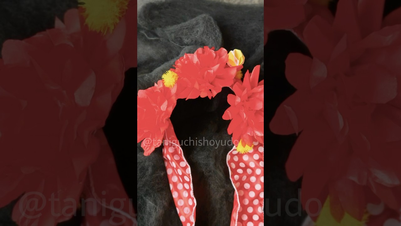髪飾り,flower crown 紙工作 - YouTube