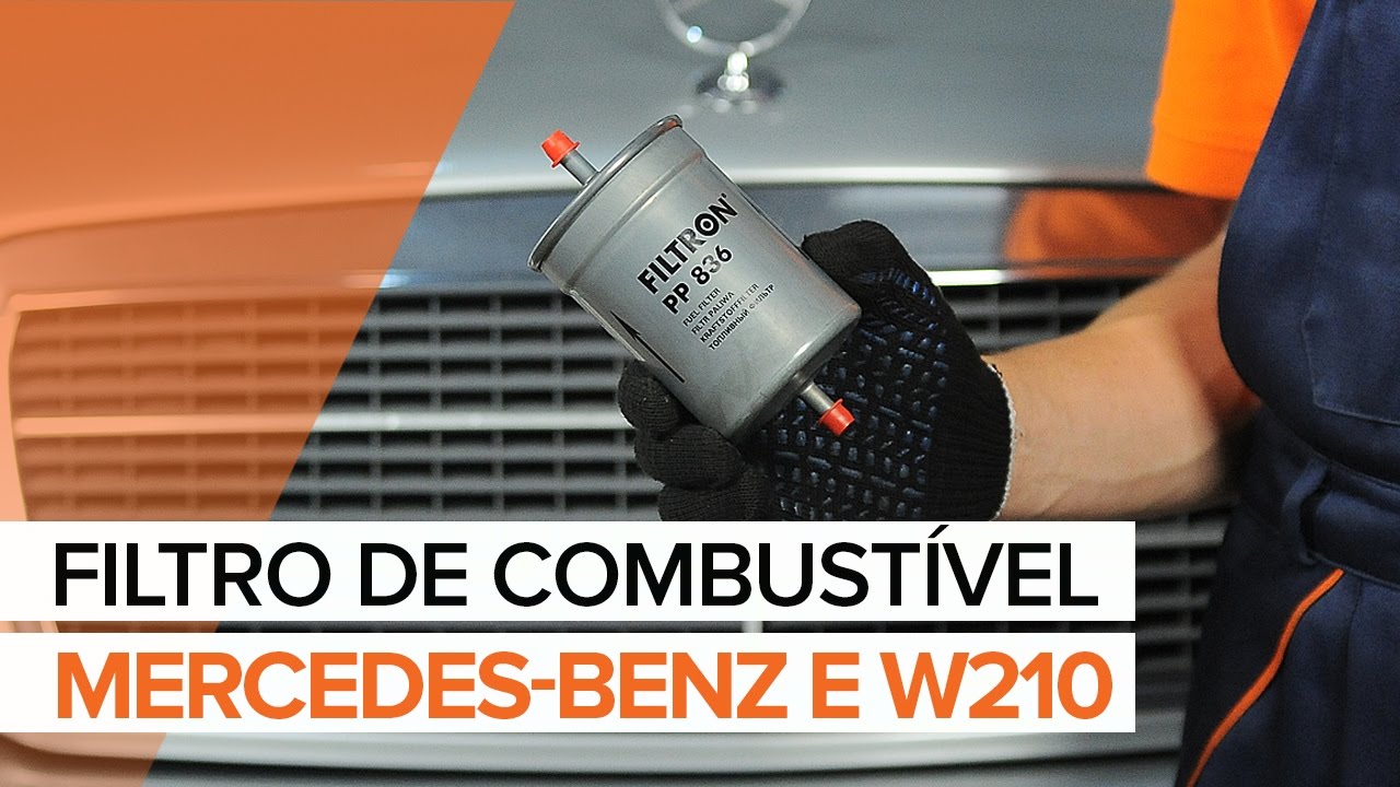 Como substituir a Filtro de combustível no MERCEDESBENZ E W210 Como substituir a Filtro de combustível no MERCEDESBENZ E W210