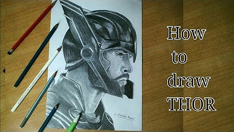 How To Draw Thor (Crish Hemsworth) //easy step by step tutorial
