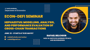 Rafael Belchior: Modelling, Analysis, and Performance Evaluation of Cross-Chain Transactions