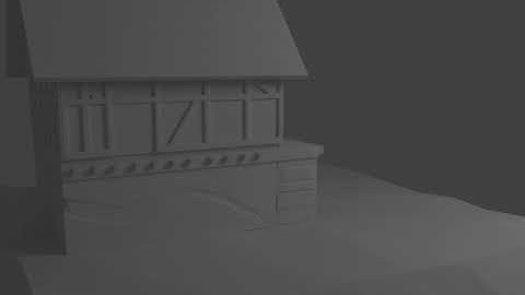 Blender. Medieval House