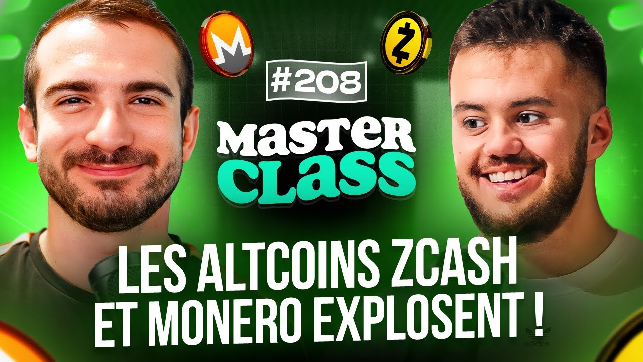 ALTCOINS : ZCASH et Monero mènent la danse ! Masterclass Crypto