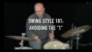 jazz drum lesson avoiding the 1