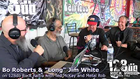 Bo Roberts and "Long" Jim White on 128db Rock Radio