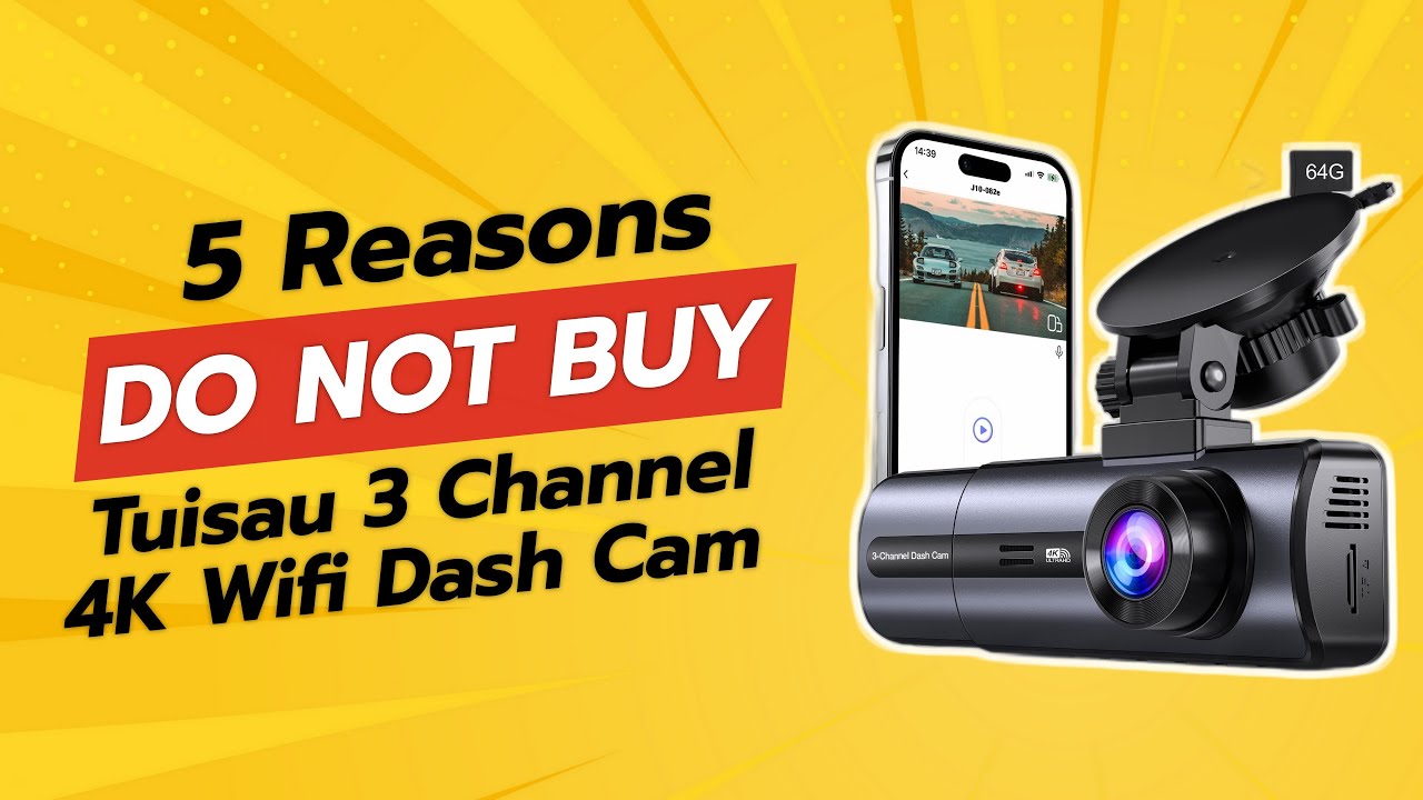 НЕ ПОКУПАЙТЕ 3-канальный 4K WiFi-видеорегистратор Tuisau, ПРЕЖДЕ ЧЕМ ПОСМОТРИТЕ ЭТО ВИДЕО (5 причин)